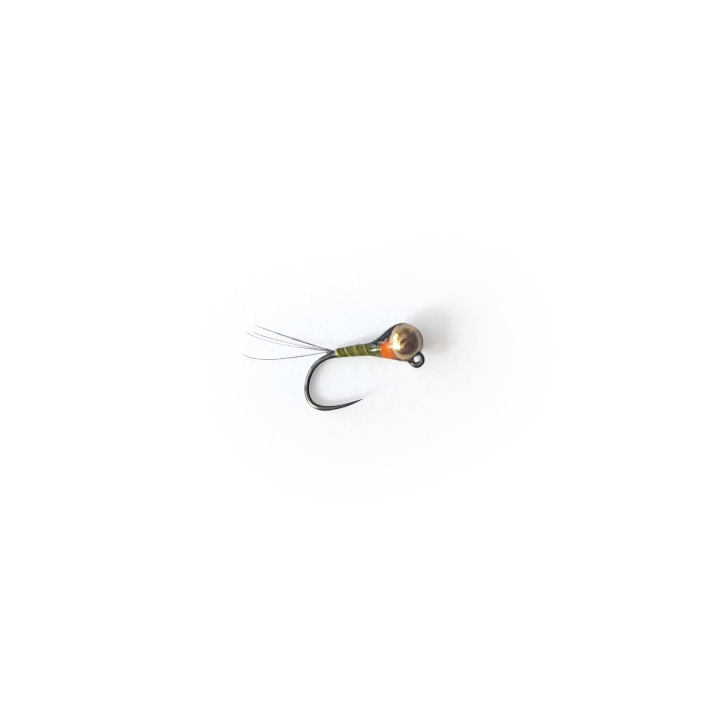 Peter Drivers Olive and Orange Perdigon Nymph