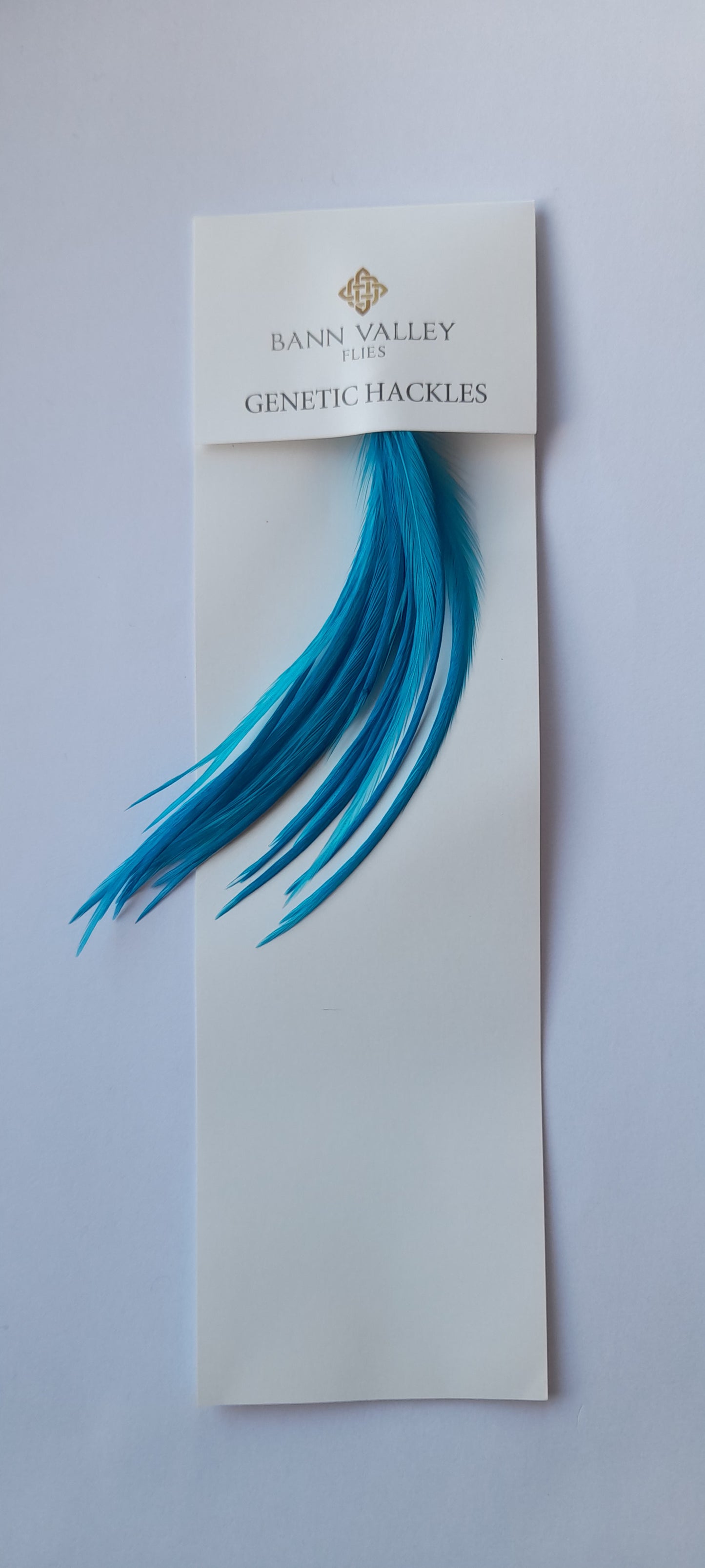Metz Neck Hackle Average Sizes Kingfisher Blue
