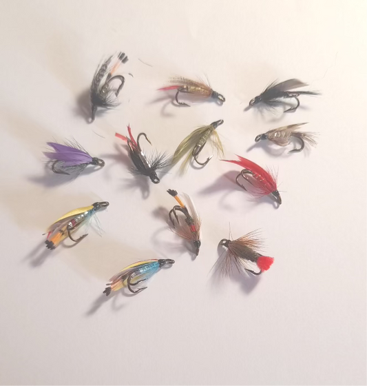 Wee Doubles x12 seatrout and brown trout