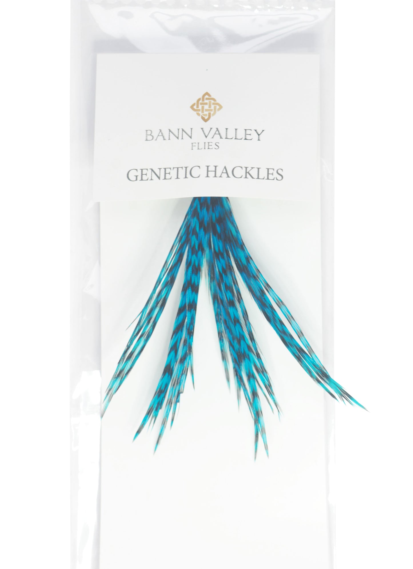 Metz Neck Hackle Average Sizes Grizzle Dyed Blue Jay