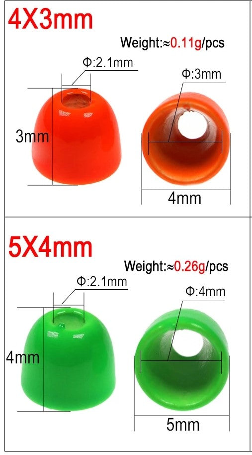 Brass Fly Tying UV Tube Cone Heads