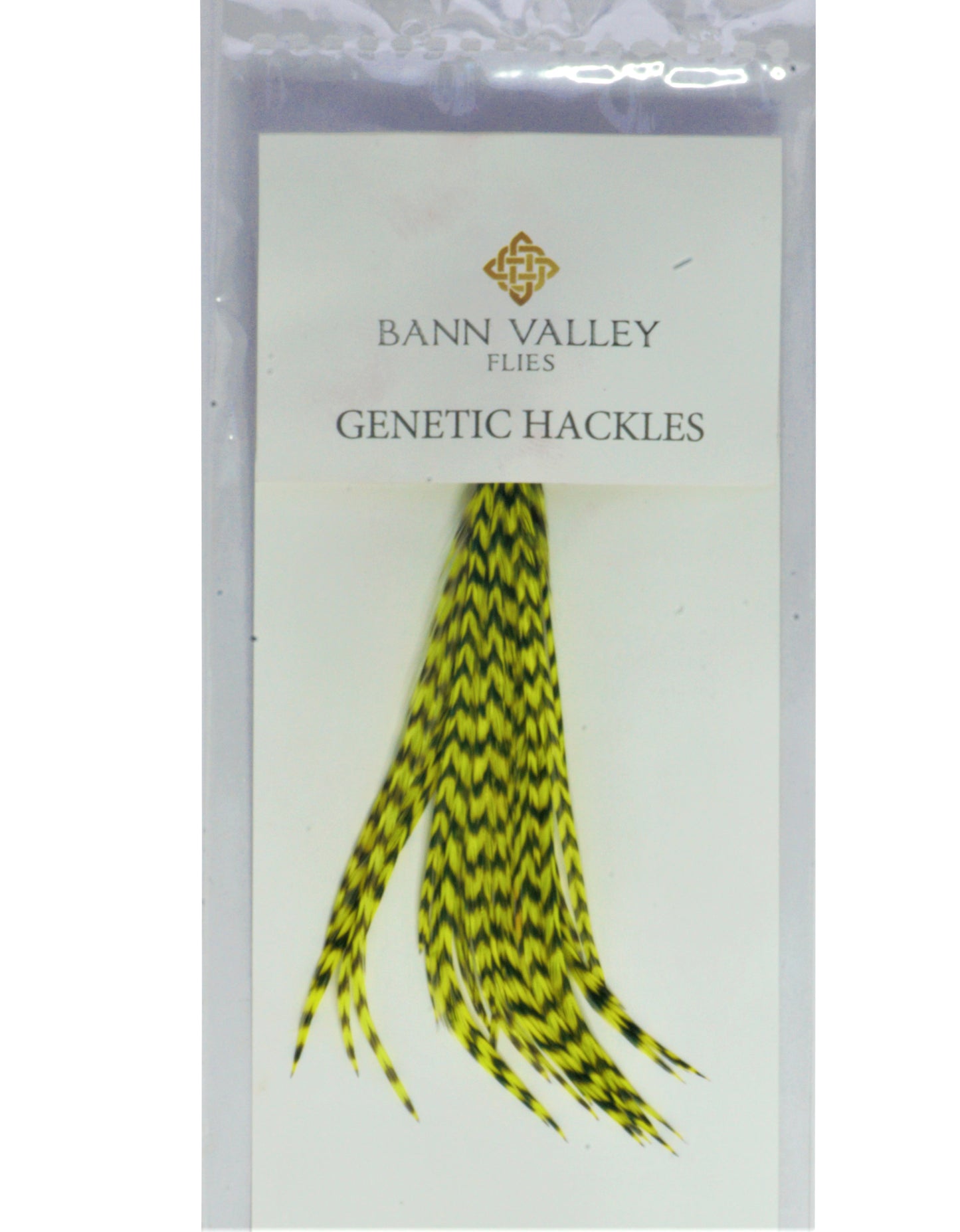 Metz Neck Hackle Average Sizes Grizzle Dyed Fl Yellow