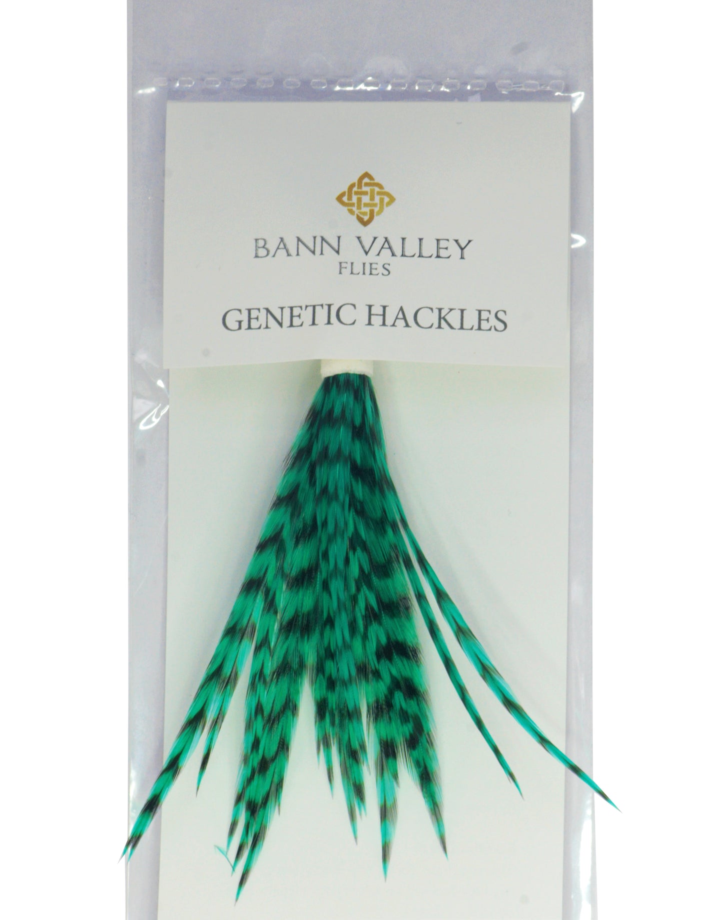 Metz Neck Hackle Average Sizes Grizzle Dyed Green