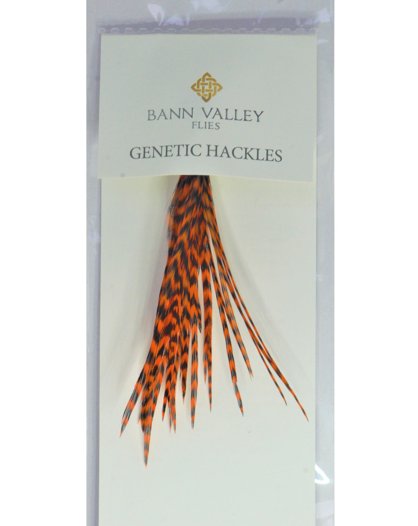 Metz Neck Hackle Average Sizes Grizzle Hot Orange