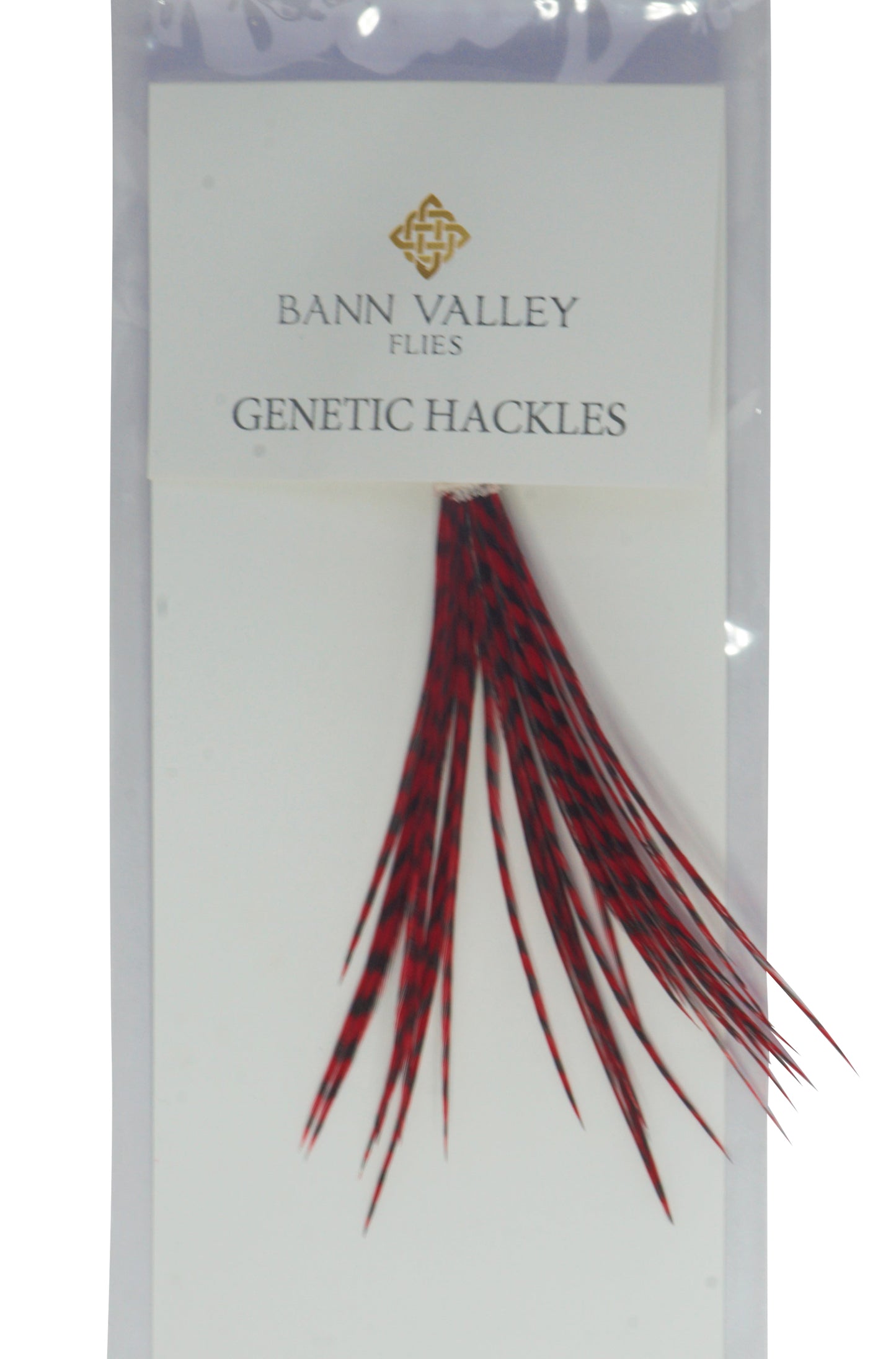 Metz Neck Hackle Average Sizes Grizzle Dyed Red