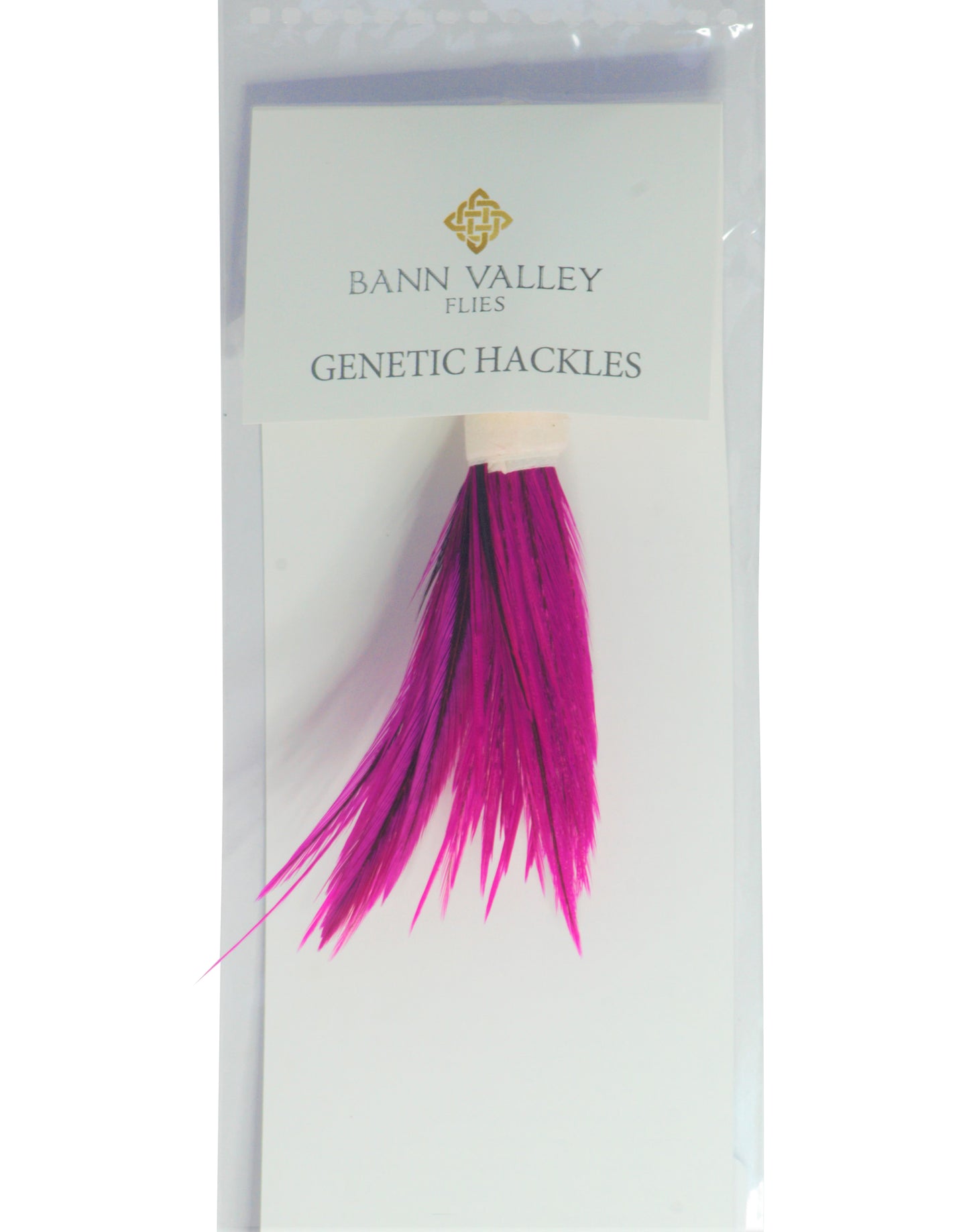 Metz Neck Hackle Average Sizes Badger Dyed Magenta