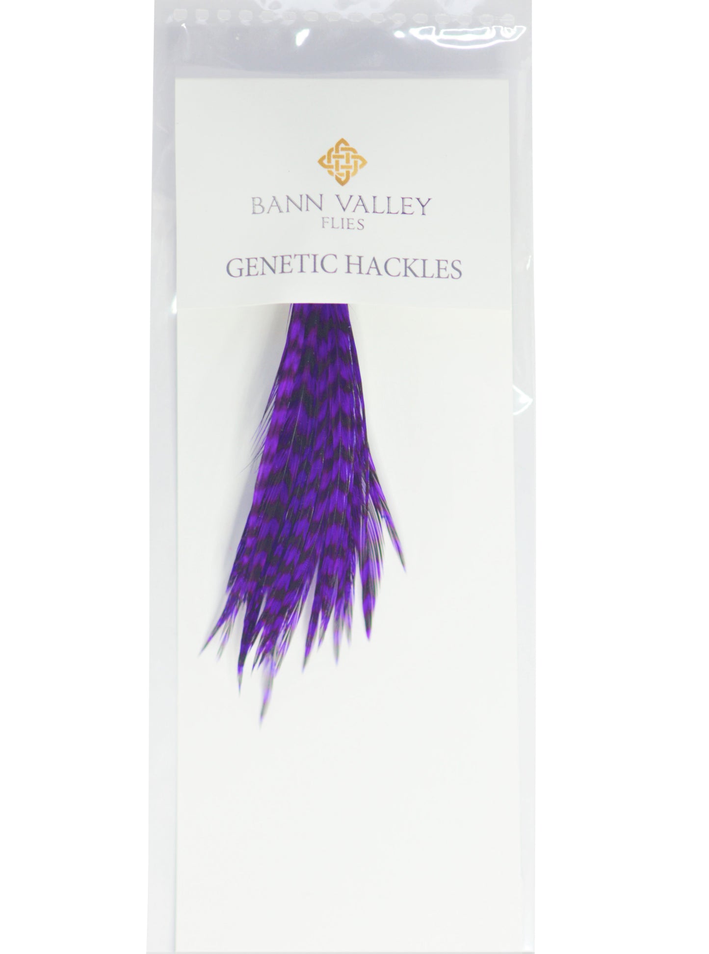 Metz Neck Hackle Average Sizes Grizzle Dyed Purple