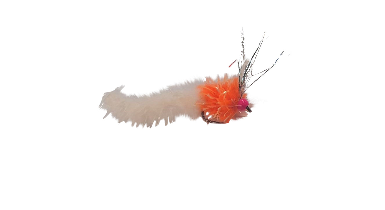 Buggy Leech Hot Orange and Biscuit Beaded